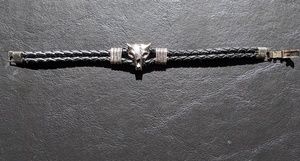 Western Style Silver Cows Head Dual Rope Necklace